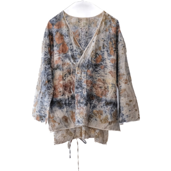 wool&cupra – slit jacket / botanical 25-A5