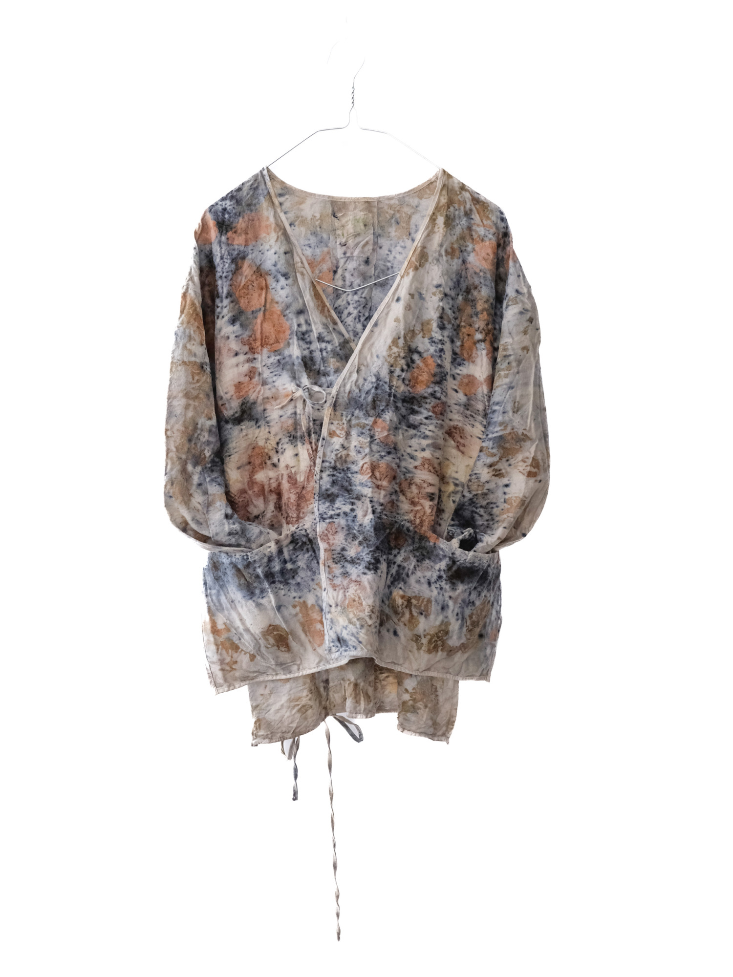 wool&cupra – slit jacket / botanical 25-A5
