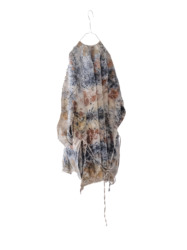 wool&cupra – slit jacket / botanical 25-A5