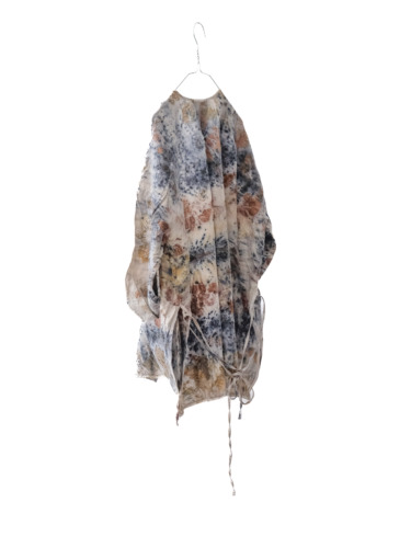 wool&cupra – slit jacket / botanical 25-A5