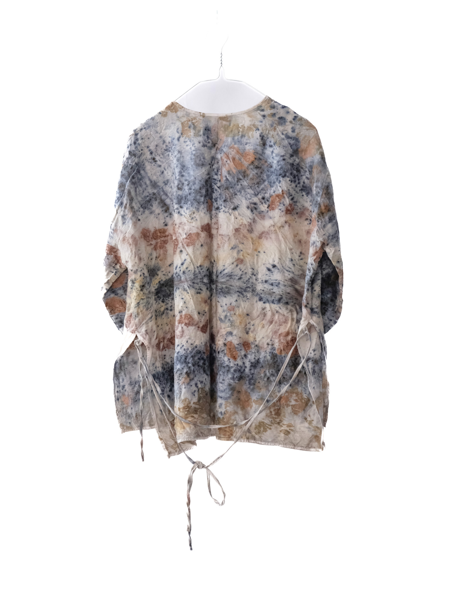 wool&cupra – slit jacket / botanical 25-A5