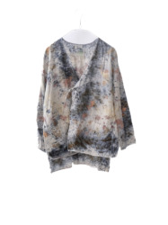 wool&cupra – slit jacket / botanical 25-A6