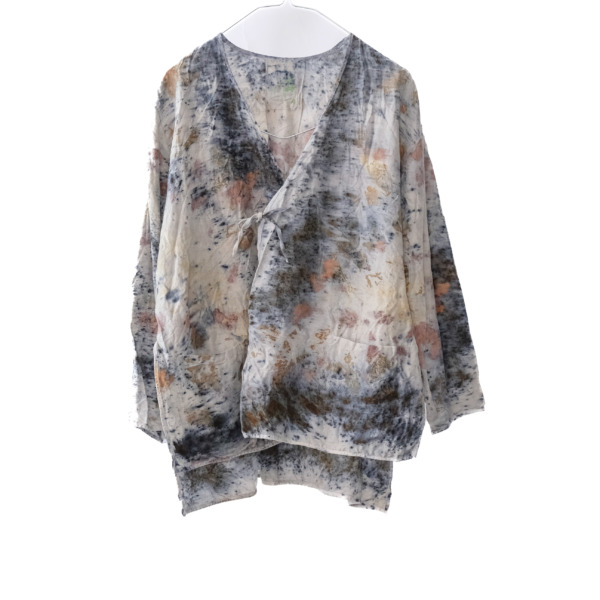 wool&cupra – slit jacket / botanical 25-A6