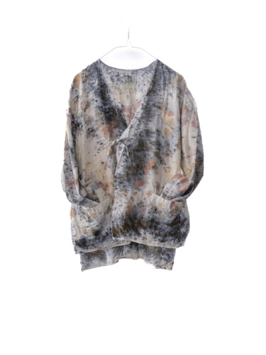 wool&cupra – slit jacket / botanical 25-A6