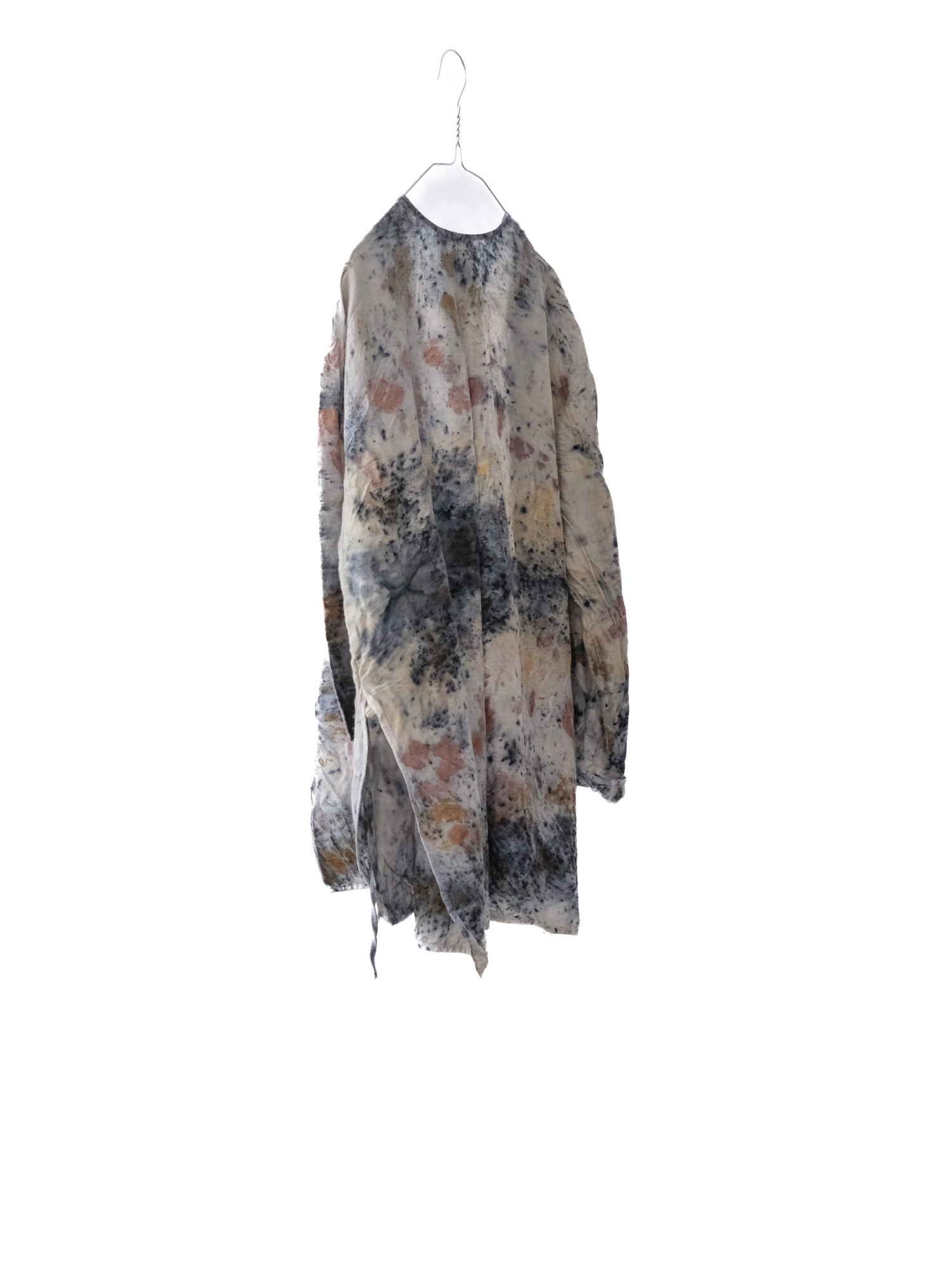 wool&cupra – slit jacket / botanical 25-A6