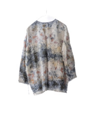 wool&cupra – slit jacket / botanical 25-A6