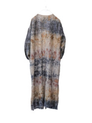 wool&cupra – wrap coat / botanical 25-D1