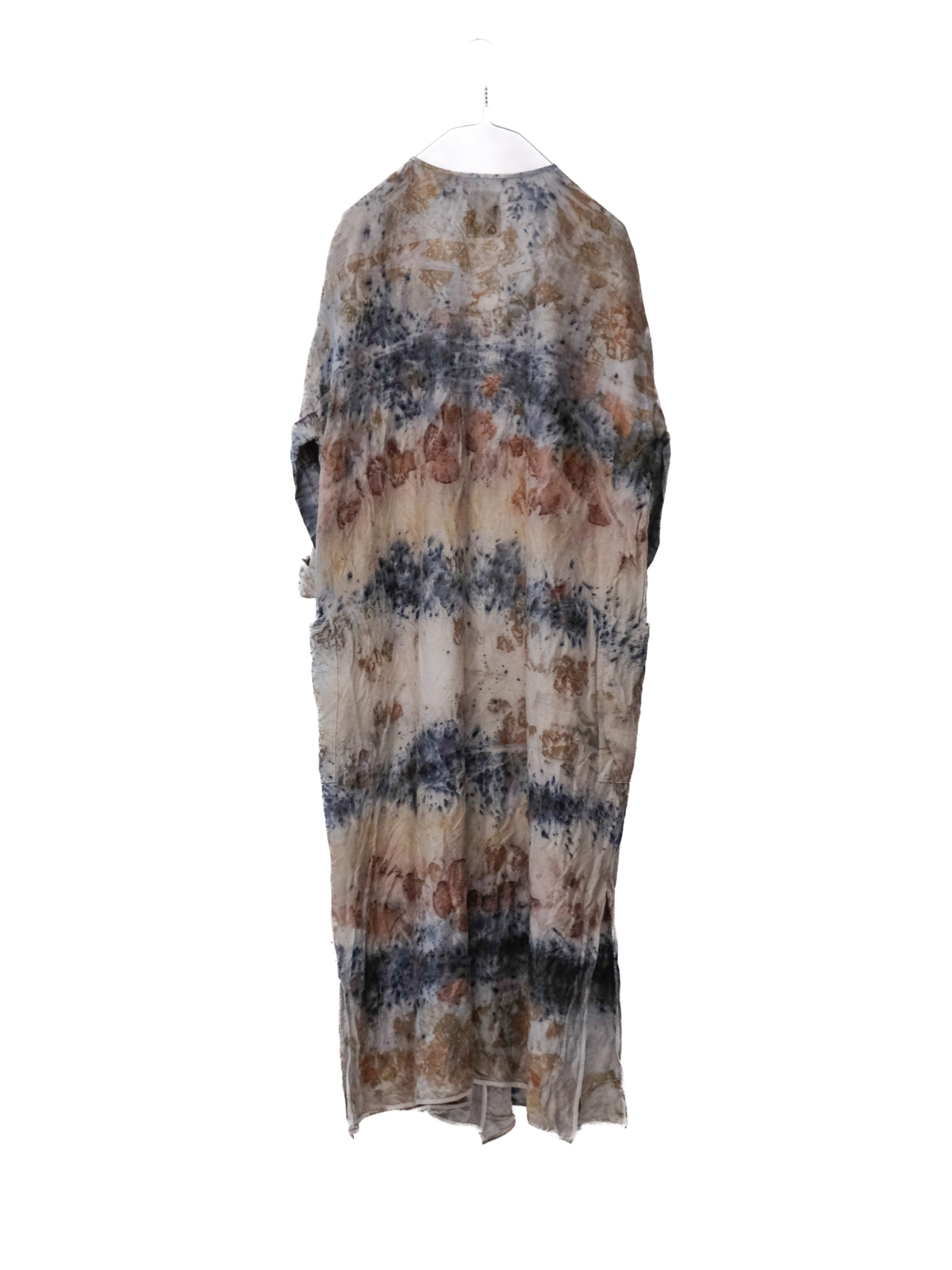 wool&cupra – wrap coat / botanical 25-D2