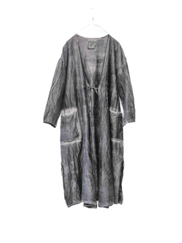 wool&cupra – wrap coat / sumi 25-D3
