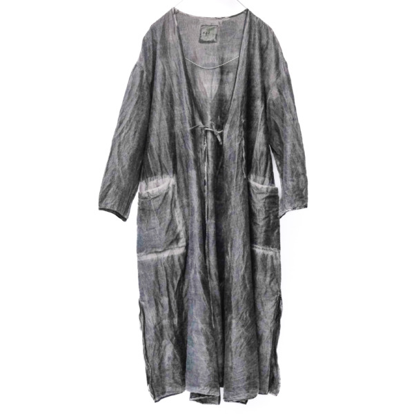 wool&cupra – wrap coat / sumi 25-D3