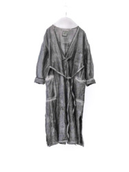 wool&cupra – wrap coat / sumi 25-D3