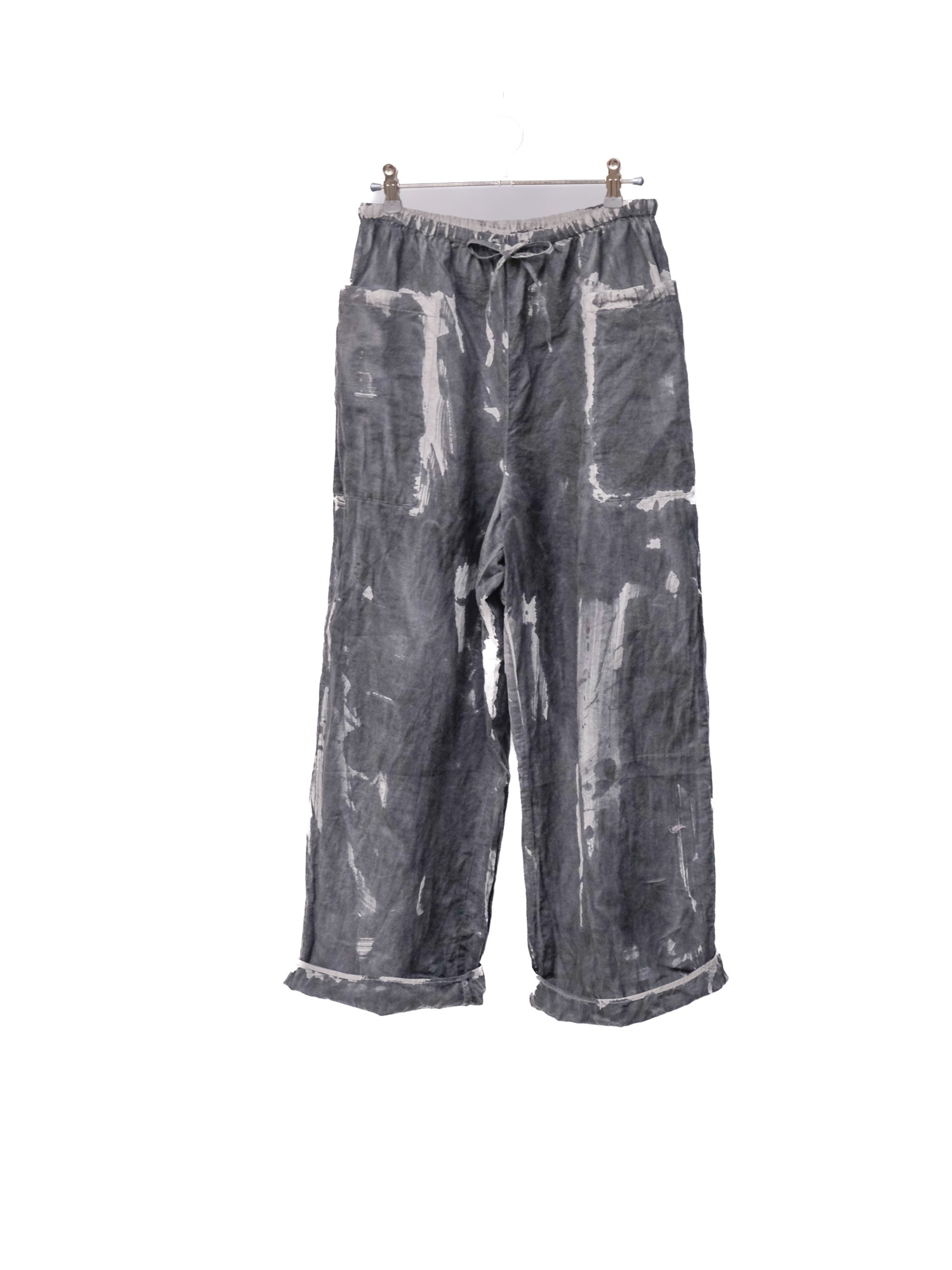 cotton&linen – simple pants / sumi 25-E2