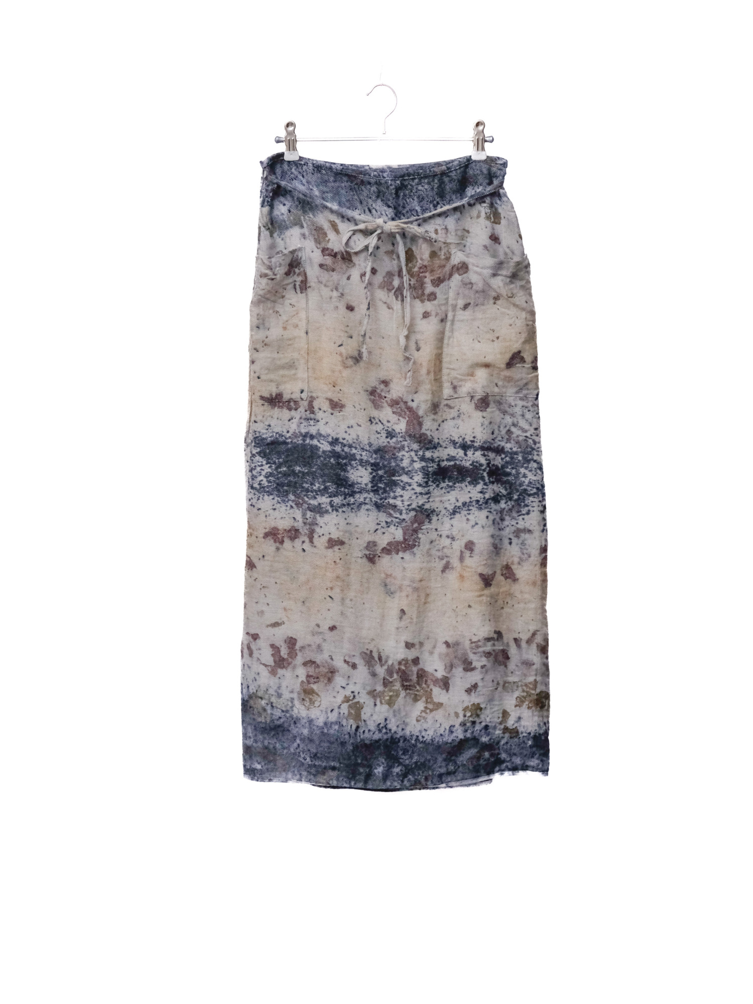 wool&cotton – wrap skirt / botanical 25-F1