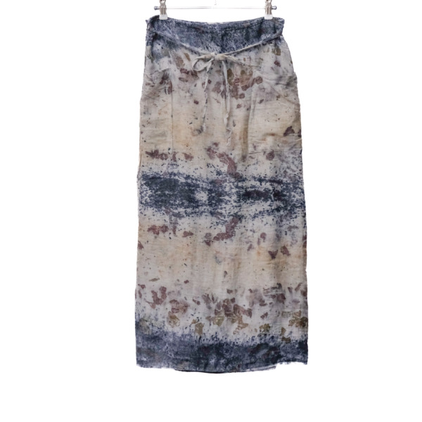 wool&cotton – wrap skirt / botanical 25-F1