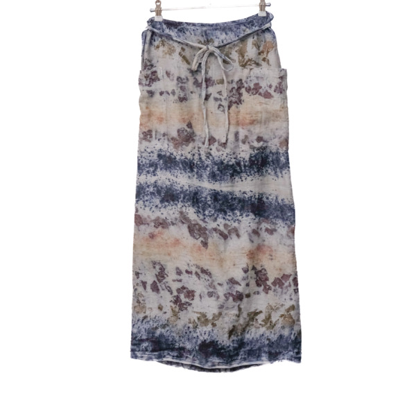 wool&cotton – wrap skirt / botanical 25-F2