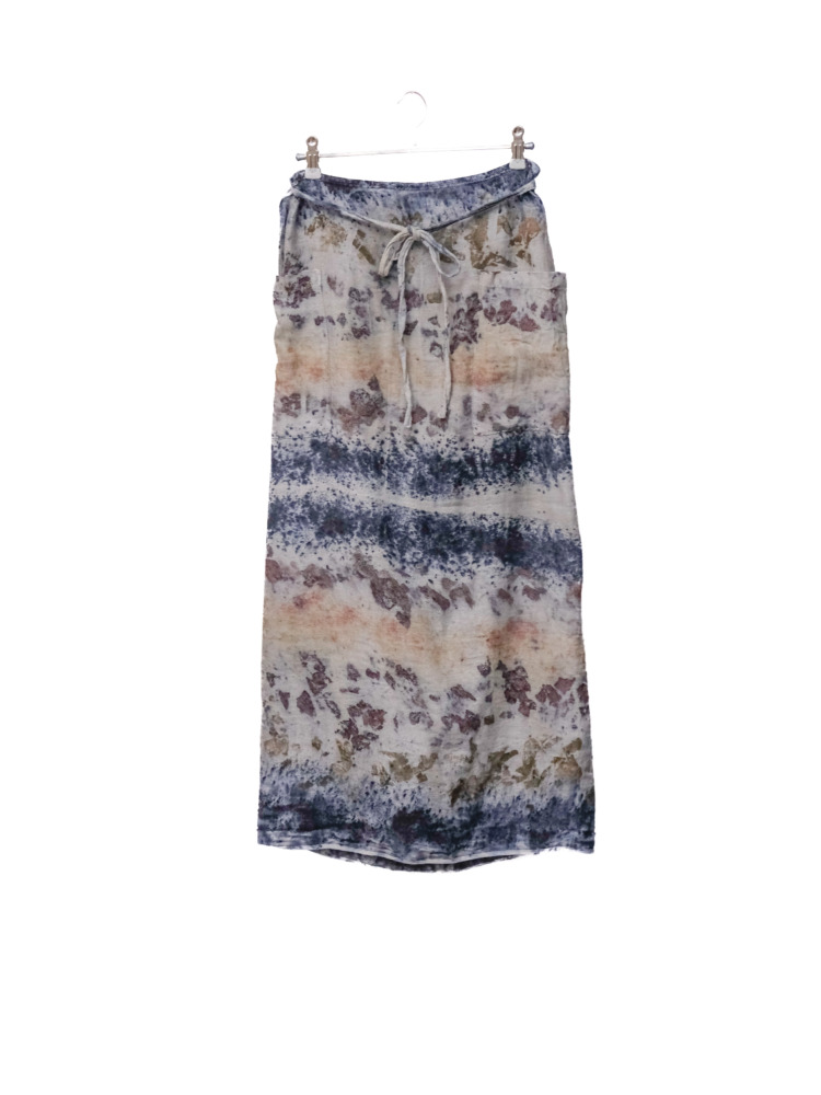 wool&cotton – wrap skirt / botanical 25-F2