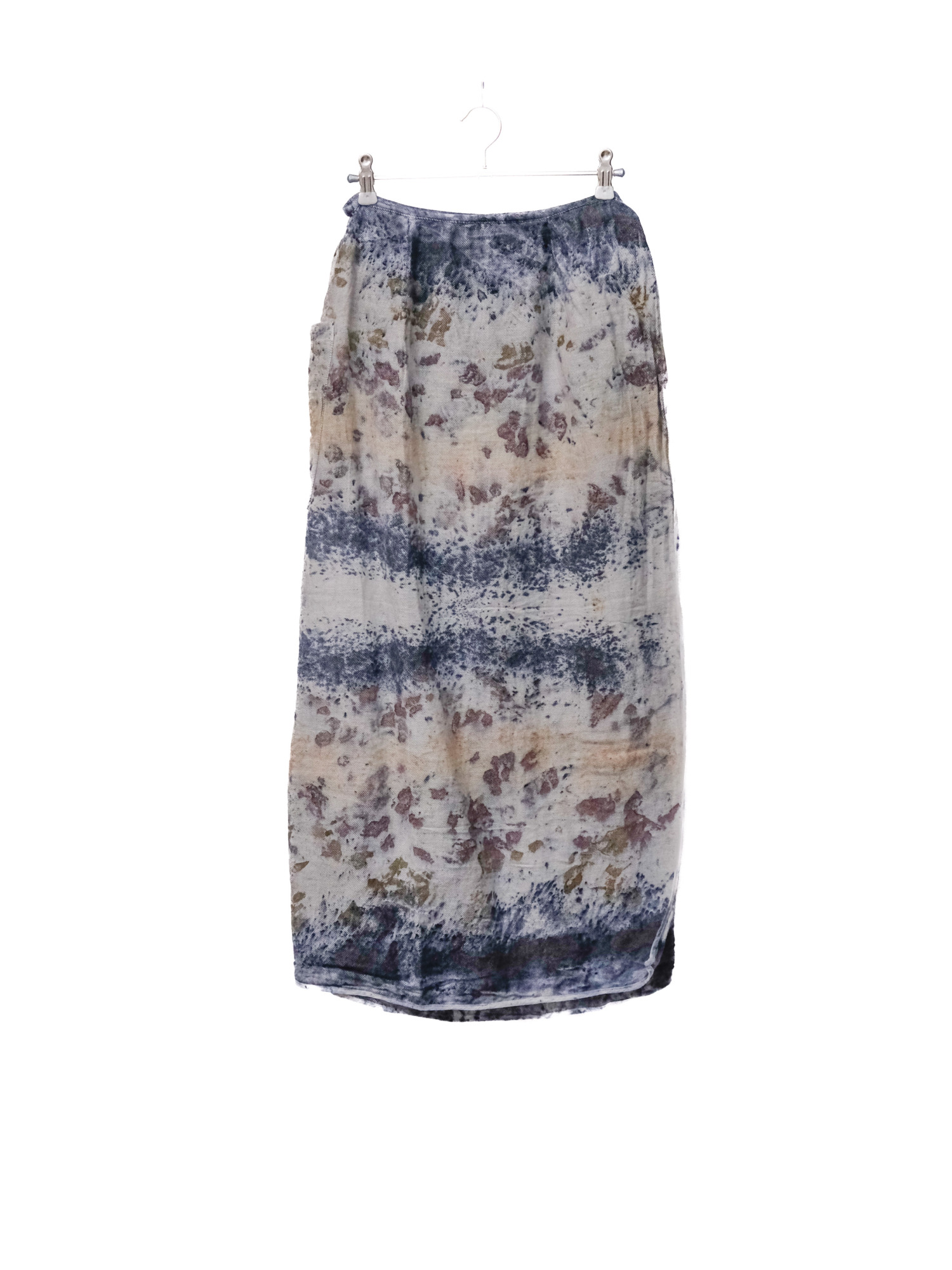 wool&cotton – wrap skirt / botanical 25-F2