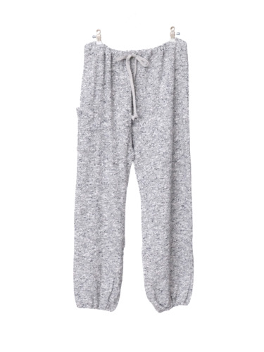 スラブコットンクロップドサンダPT / Light Gray