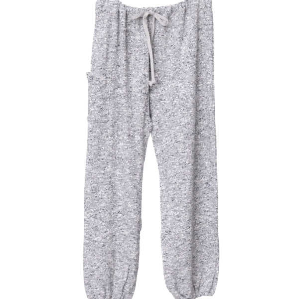 スラブコットンクロップドサンダPT / Light Gray