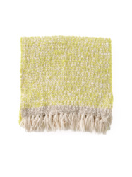 ガラ紡 Muffler Stole Double Face / Lime