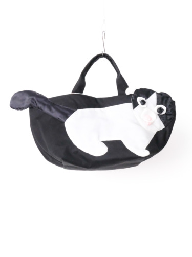 マチアリ BIGTOTE ハチワレネコ 黒 / 25-E38