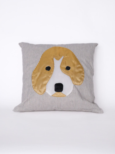 クッション 犬 ゴールド / 25-E16