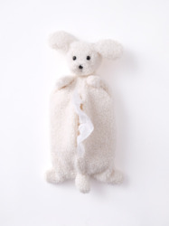 ワンコのティッシュカバー / 白(吊りタイプ)