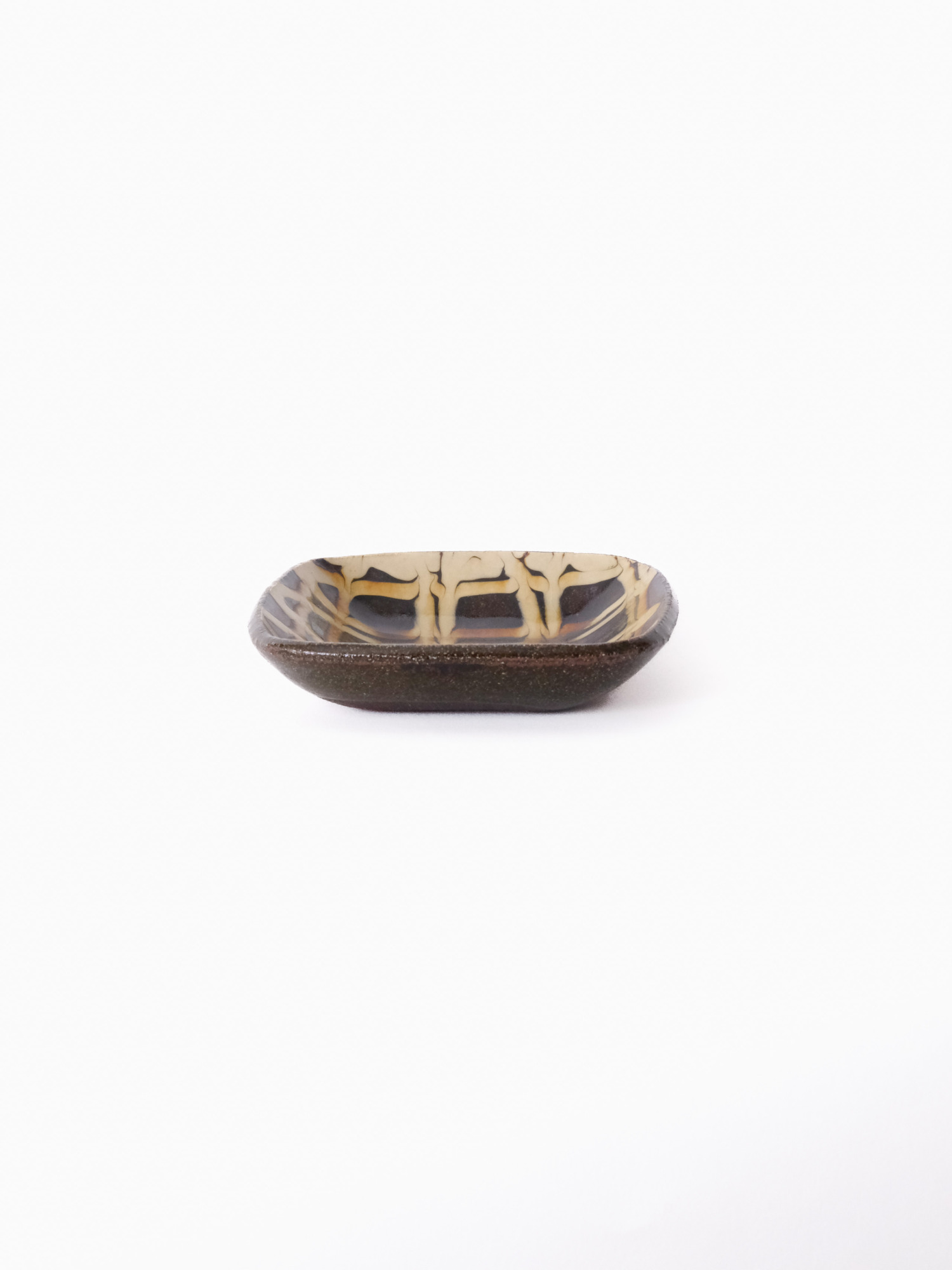 スリップウェア 長方鉢/小 26-b1