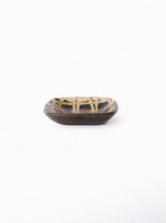 スリップウェア 長方鉢/小 26-b1