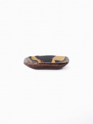 スリップウェア 長方鉢/小 26-b2