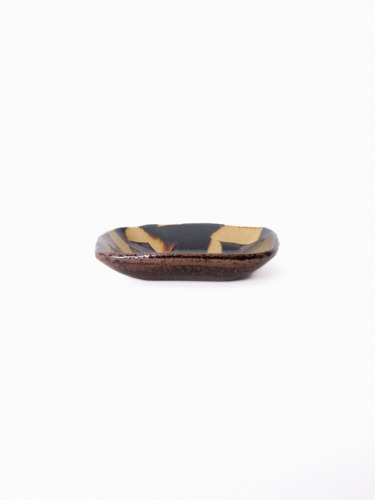 スリップウェア 長方鉢/小 26-b2