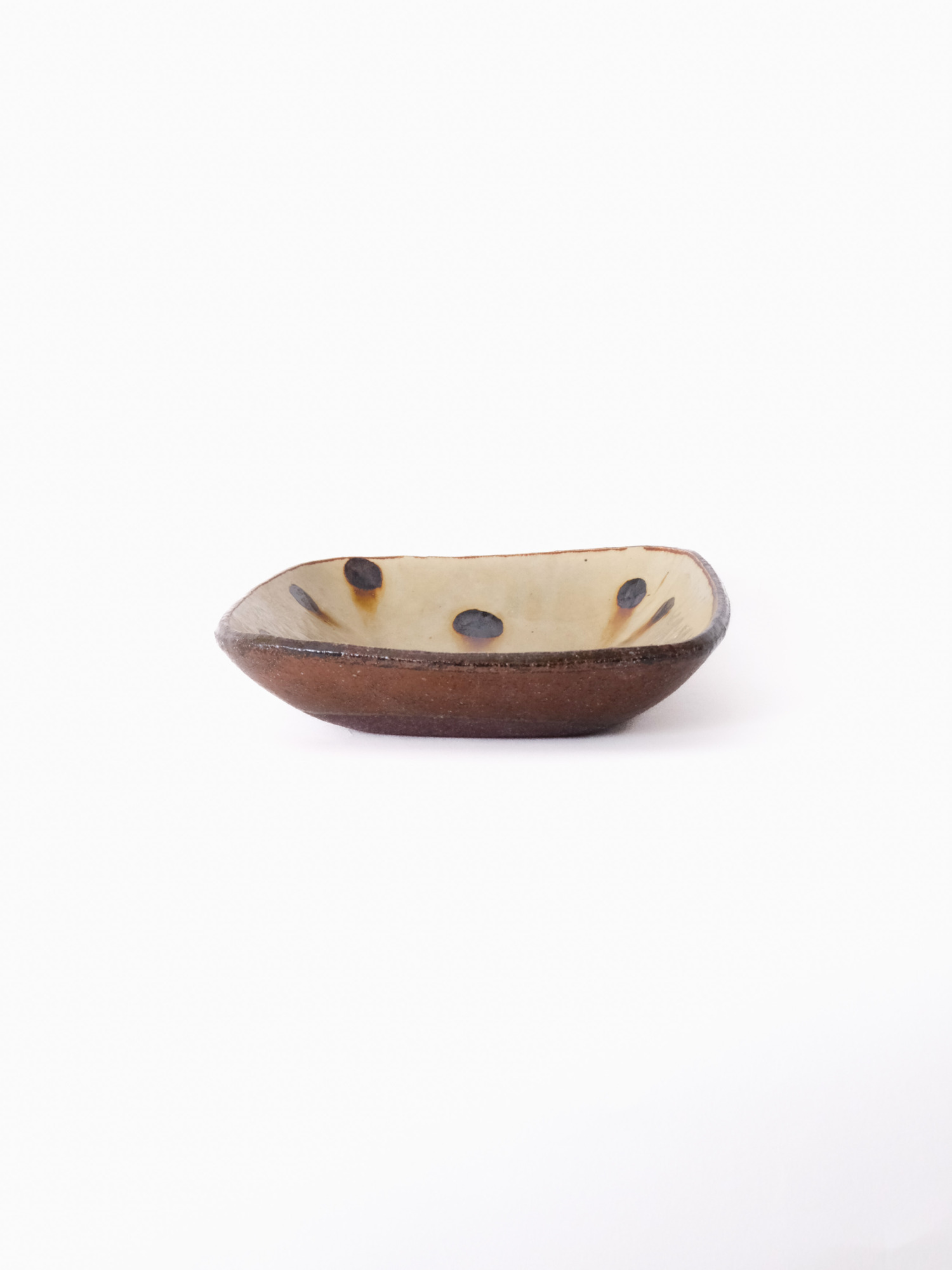 スリップウェア 長方鉢/中 26-c2