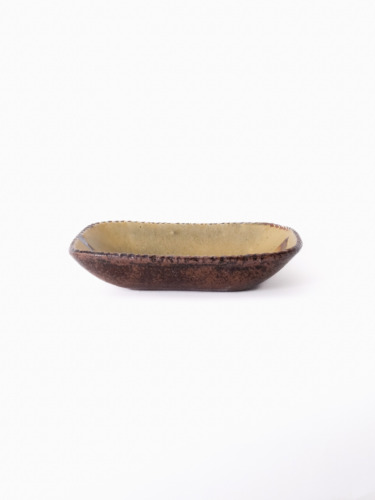 スリップウェア 長方鉢/中 26-c1