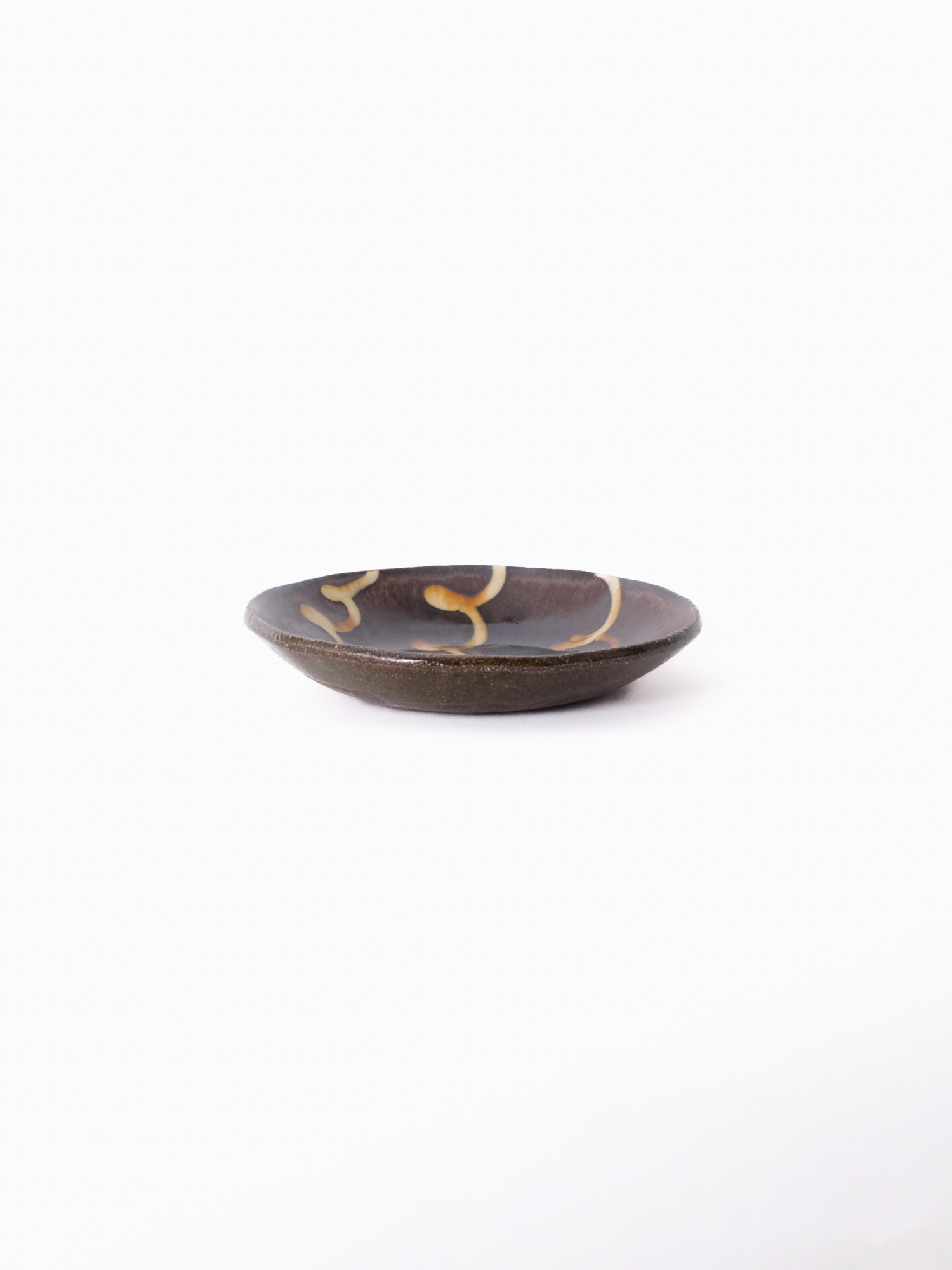 スリップウェア 丸皿 26-a1