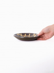 スリップウェア 丸皿 26-a2