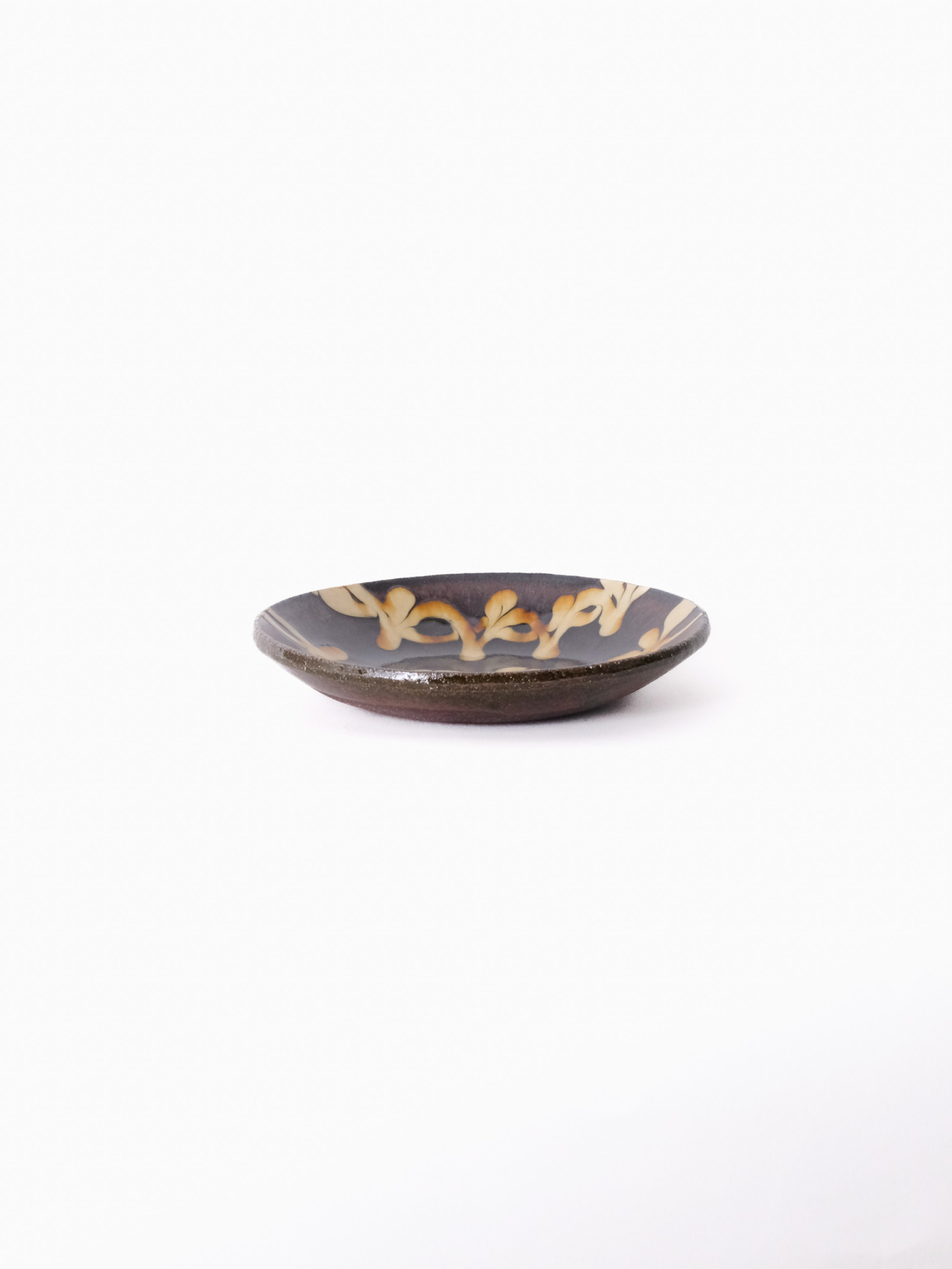 スリップウェア 丸皿 26-a2