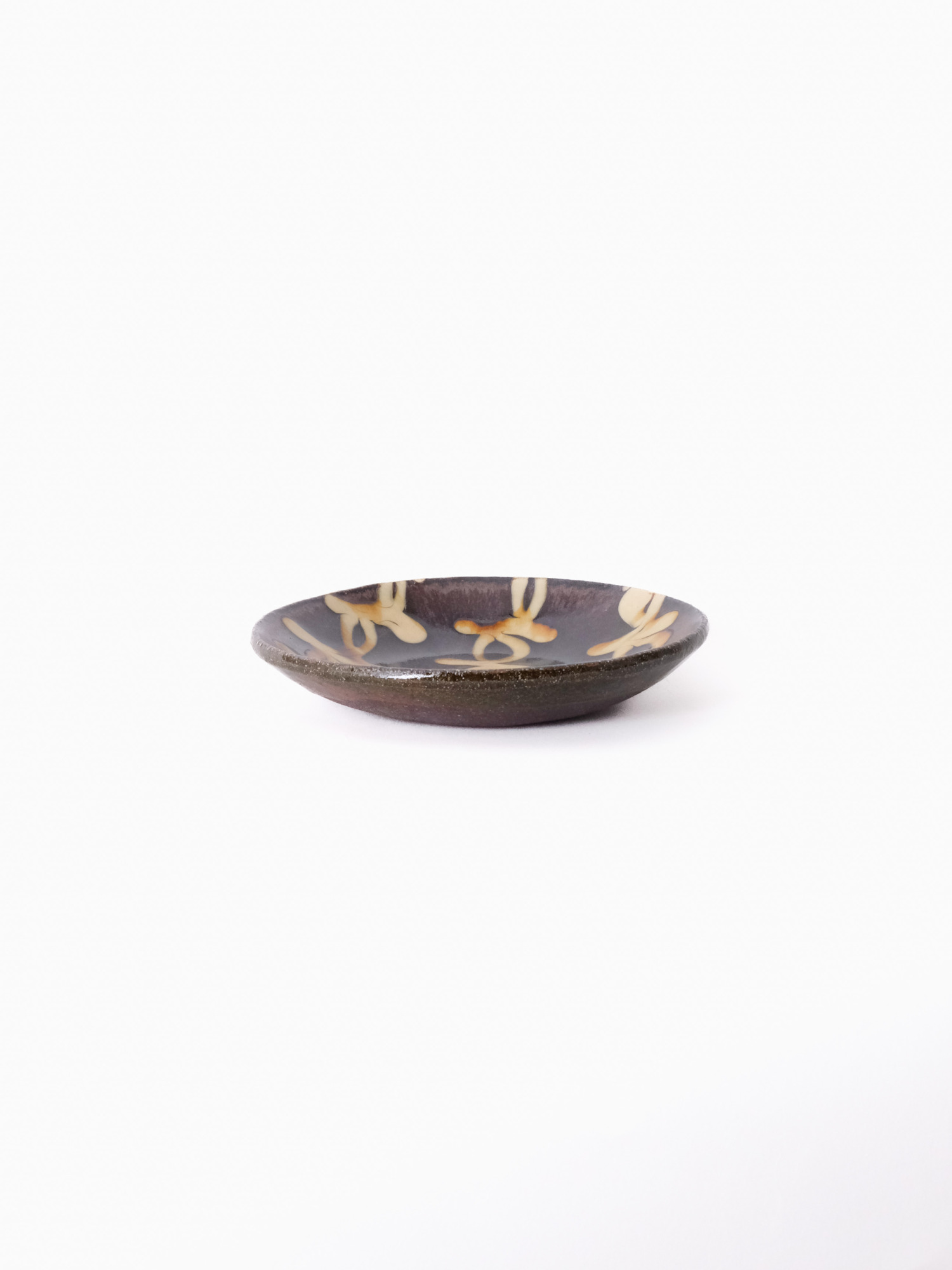 スリップウェア 丸皿 26-a2