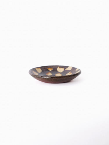 スリップウェア 丸皿 26-a4