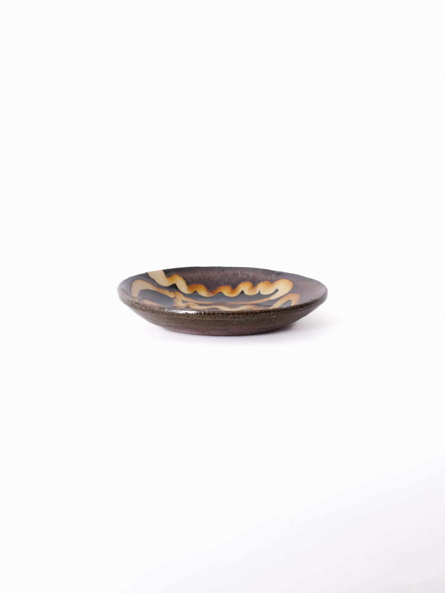 スリップウェア 丸皿 26-a3