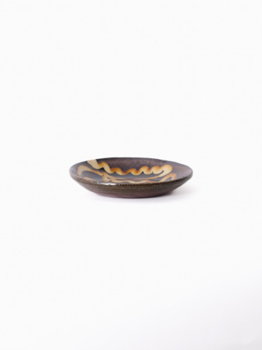 スリップウェア 丸皿 26-a3