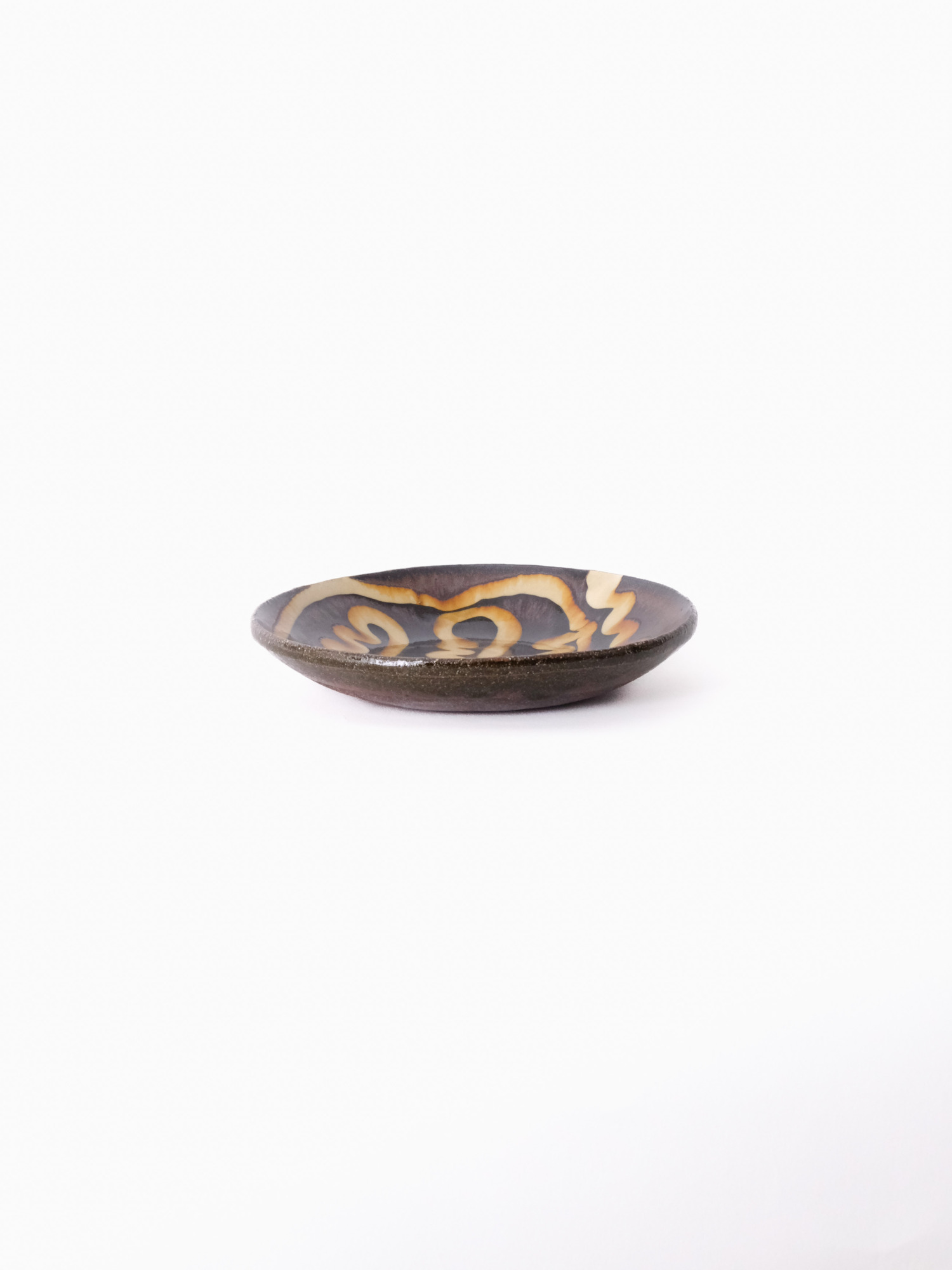 スリップウェア 丸皿 26-a3