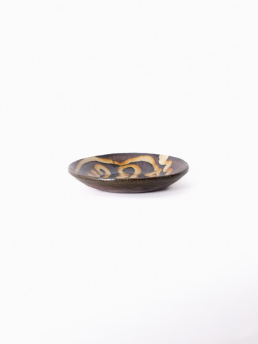 スリップウェア 丸皿 26-a3