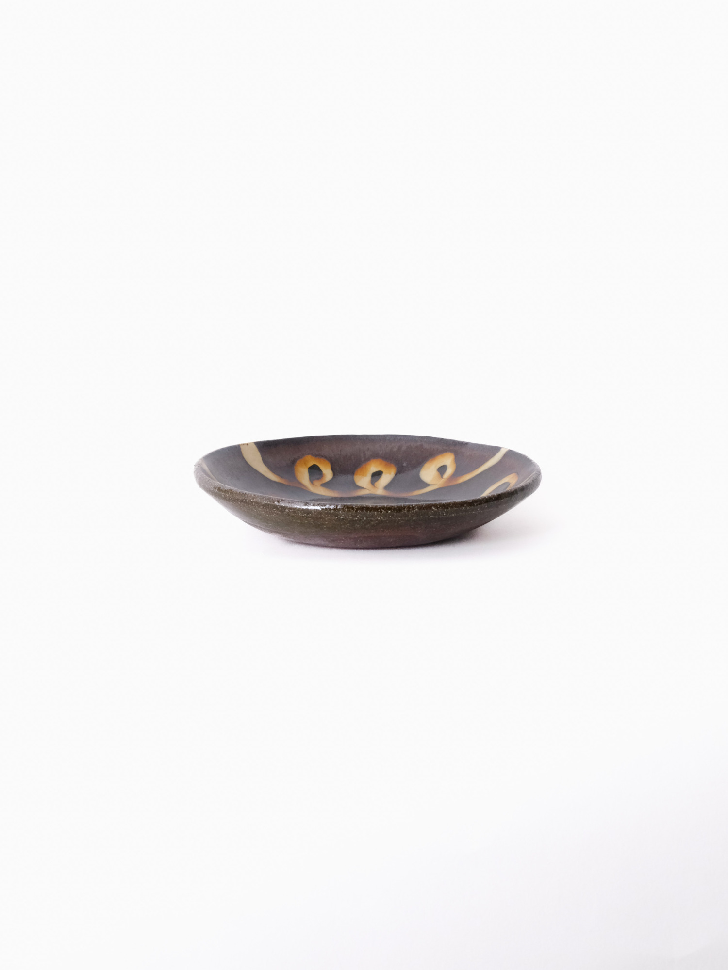 スリップウェア 丸皿 26-a5