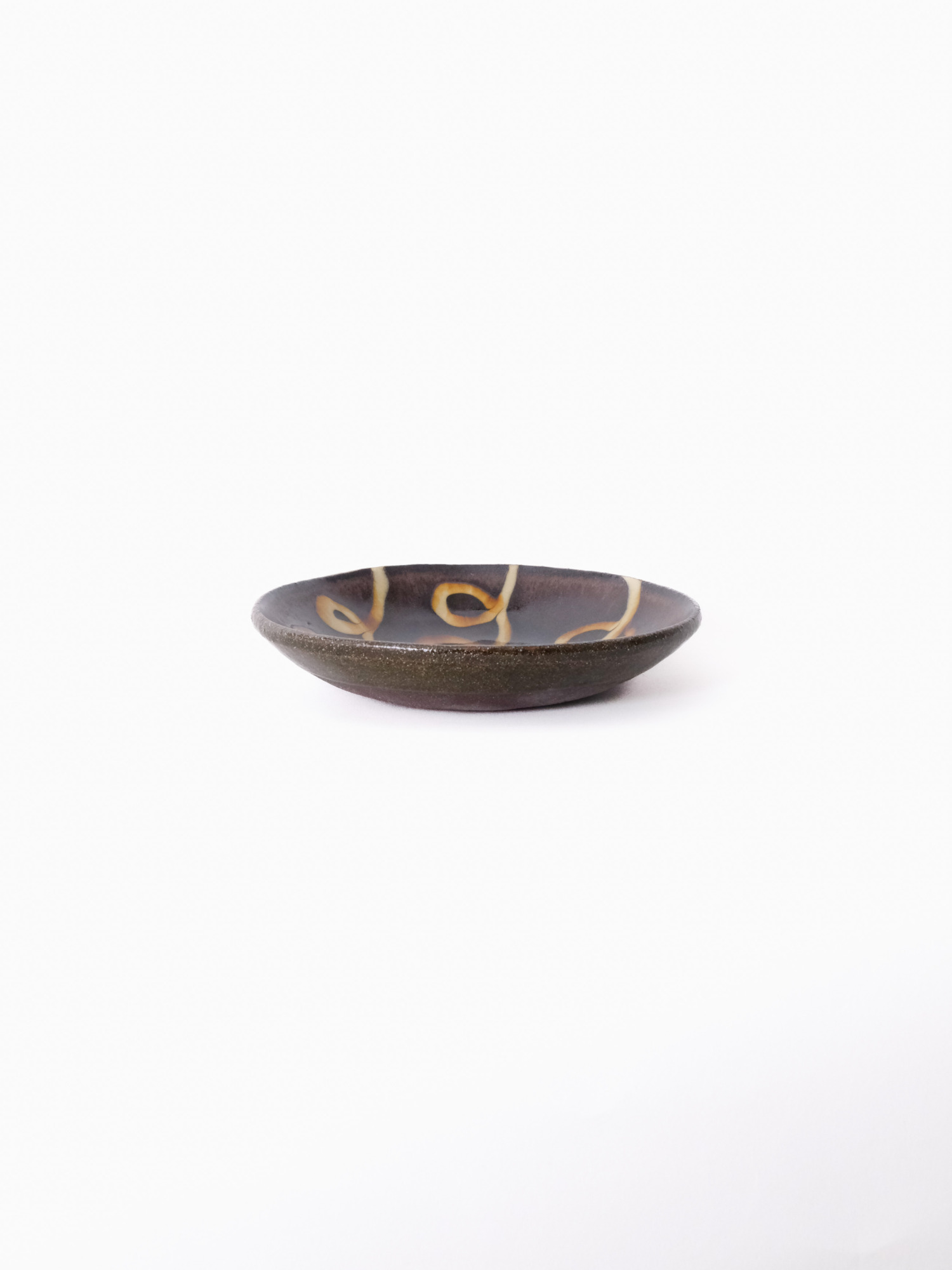 スリップウェア 丸皿 26-a5