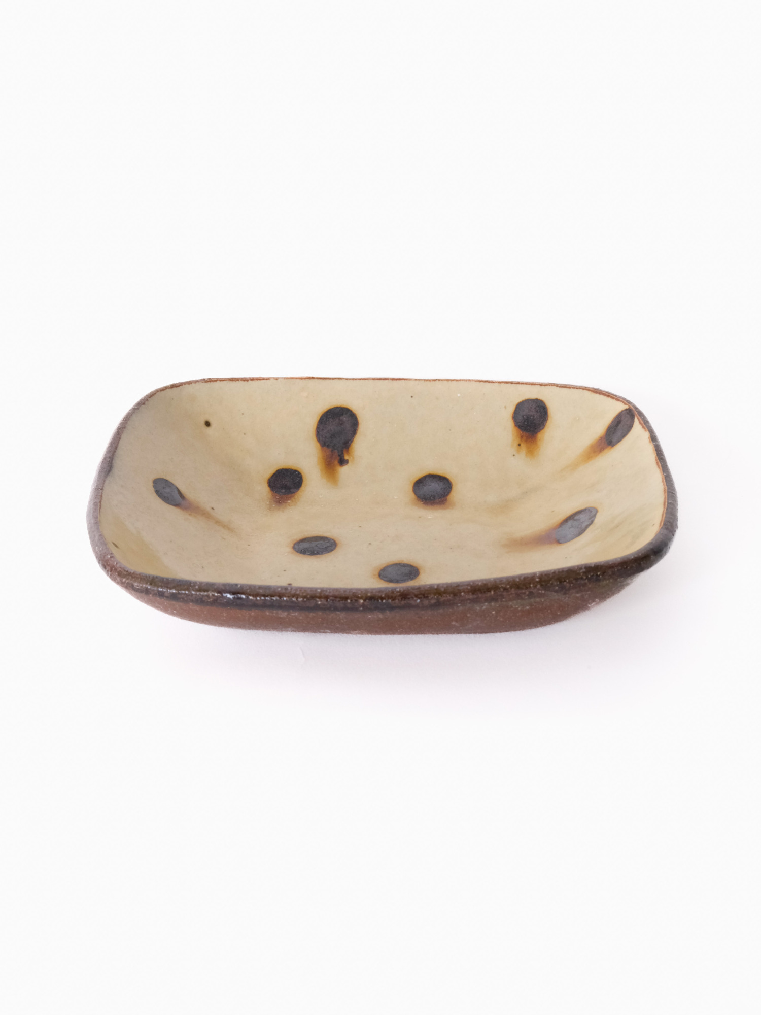 スリップウェア 長方鉢/中 26-c2