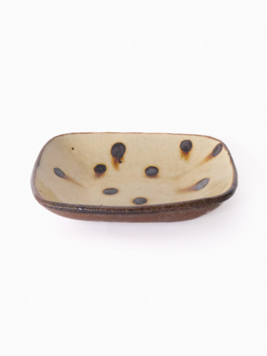 スリップウェア 長方鉢/中 26-c2