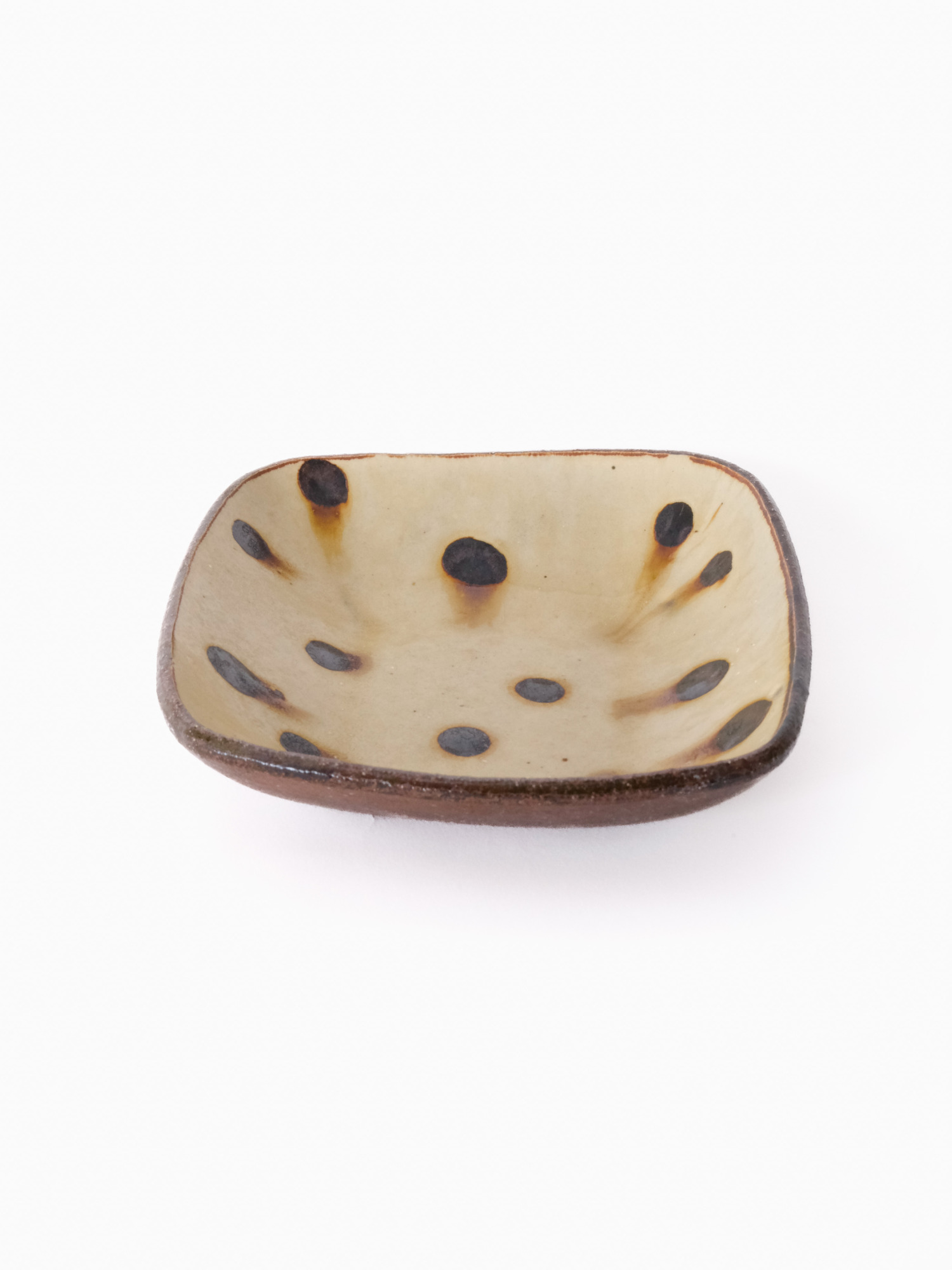 スリップウェア 長方鉢/中 26-c2