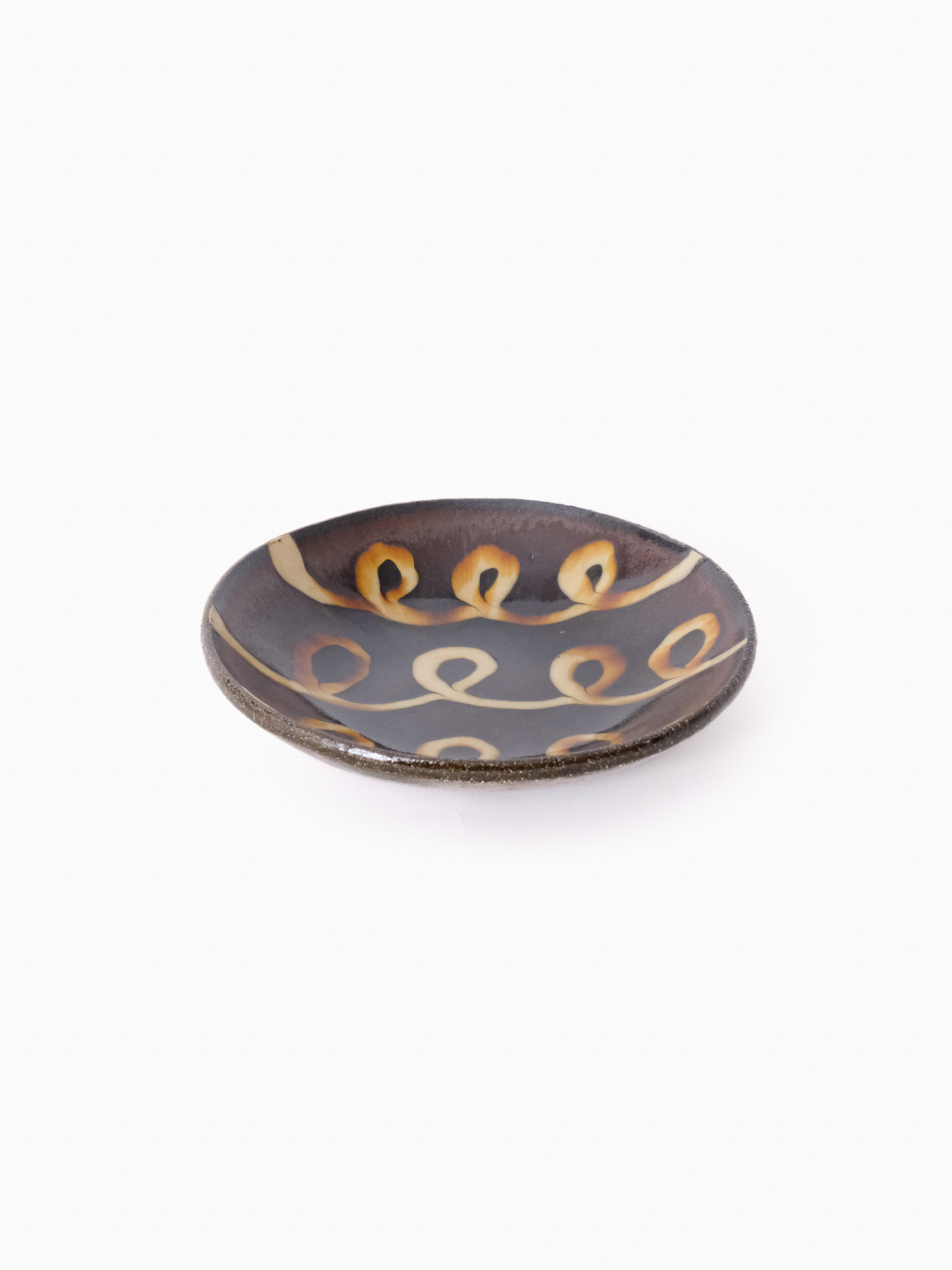 スリップウェア 丸皿 26-a5