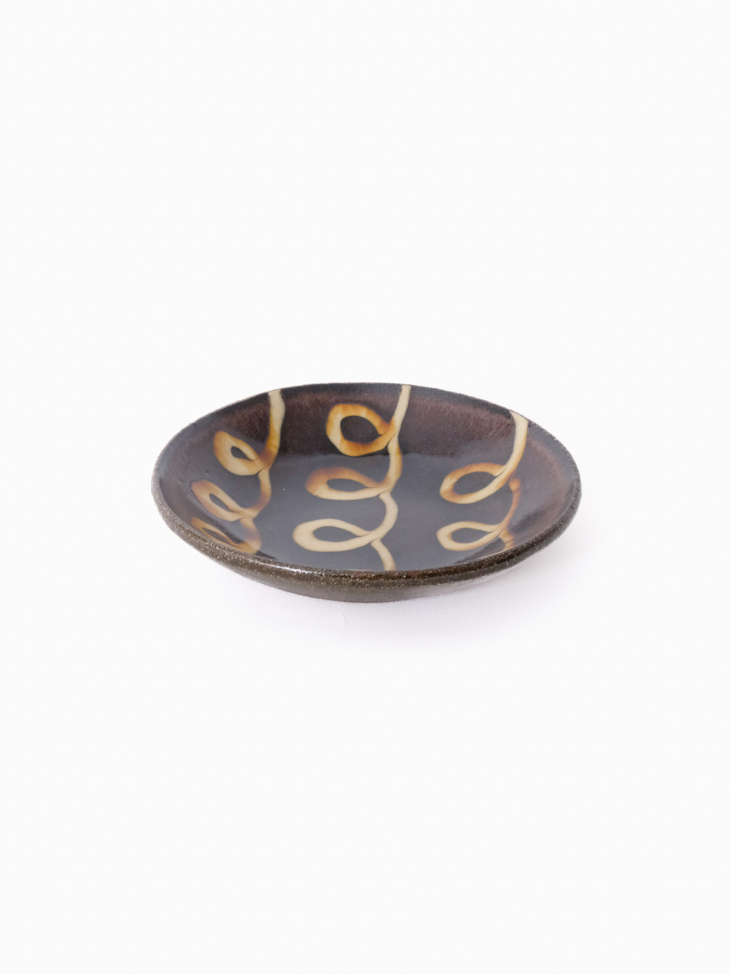 スリップウェア 丸皿 26-a5