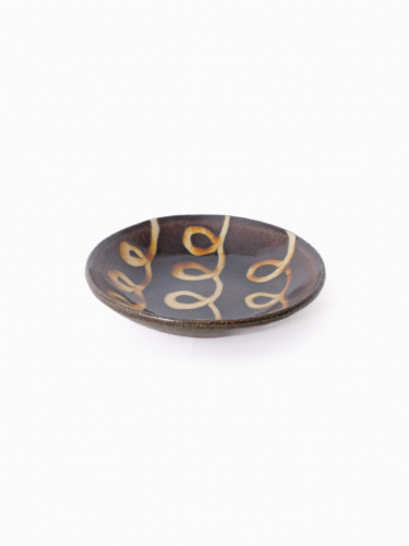 スリップウェア 丸皿 26-a5